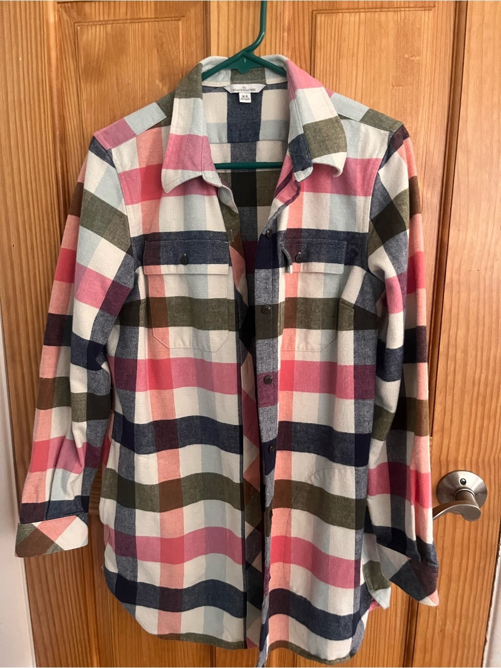 Signature Plaid Shirt in Pink, Blue, Olive, Cream